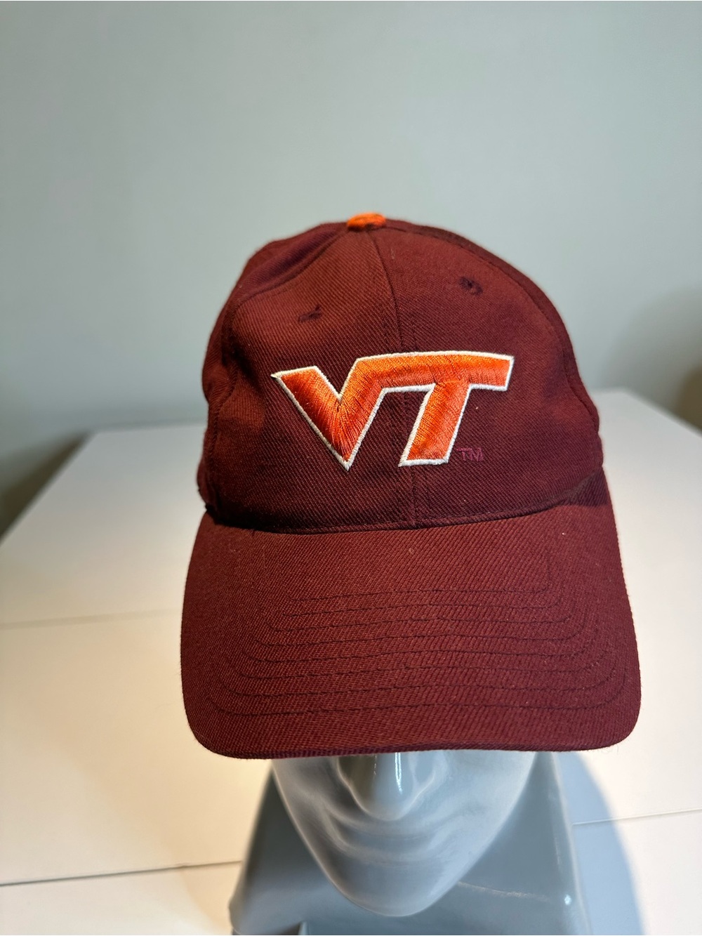 Virginia Tech Maroon VT Logo Baseball Cap